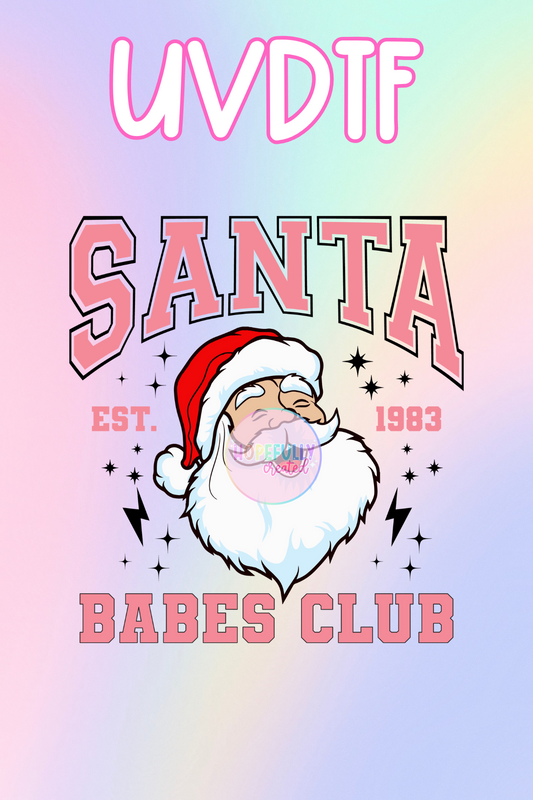 Santa Babes UVDTF Decal