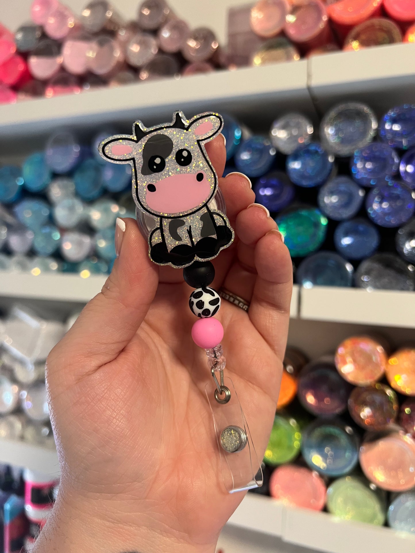 Cow Badge Reel