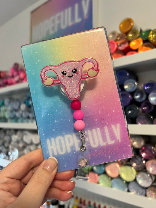 Uterus Badge Reel