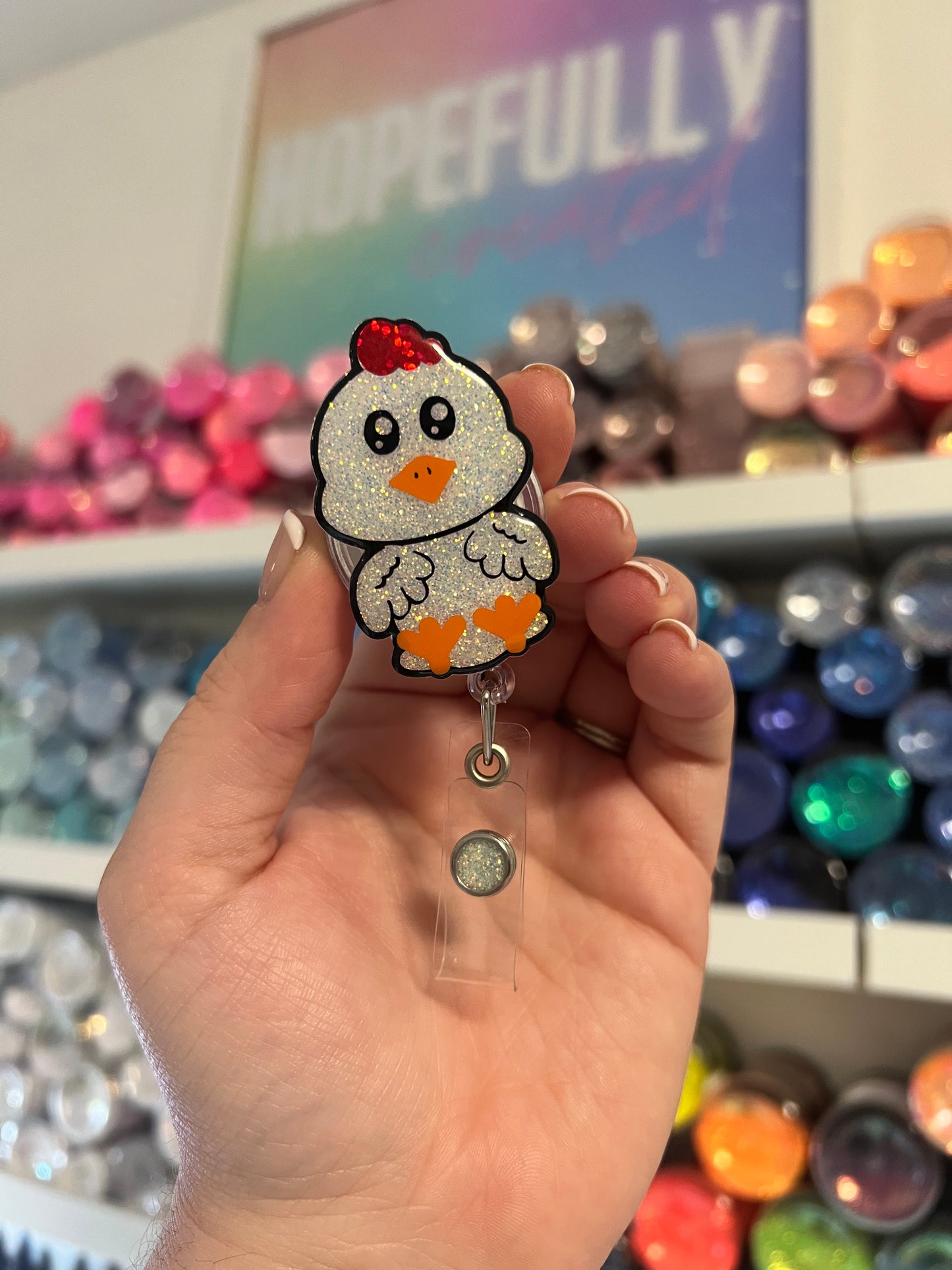 Chicken Badge Reel